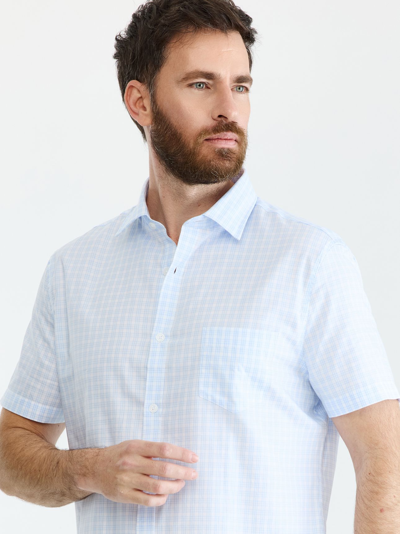 MAX MORETTI חולצה מכופתרת EASY CARE בגזרת רגולר פיט