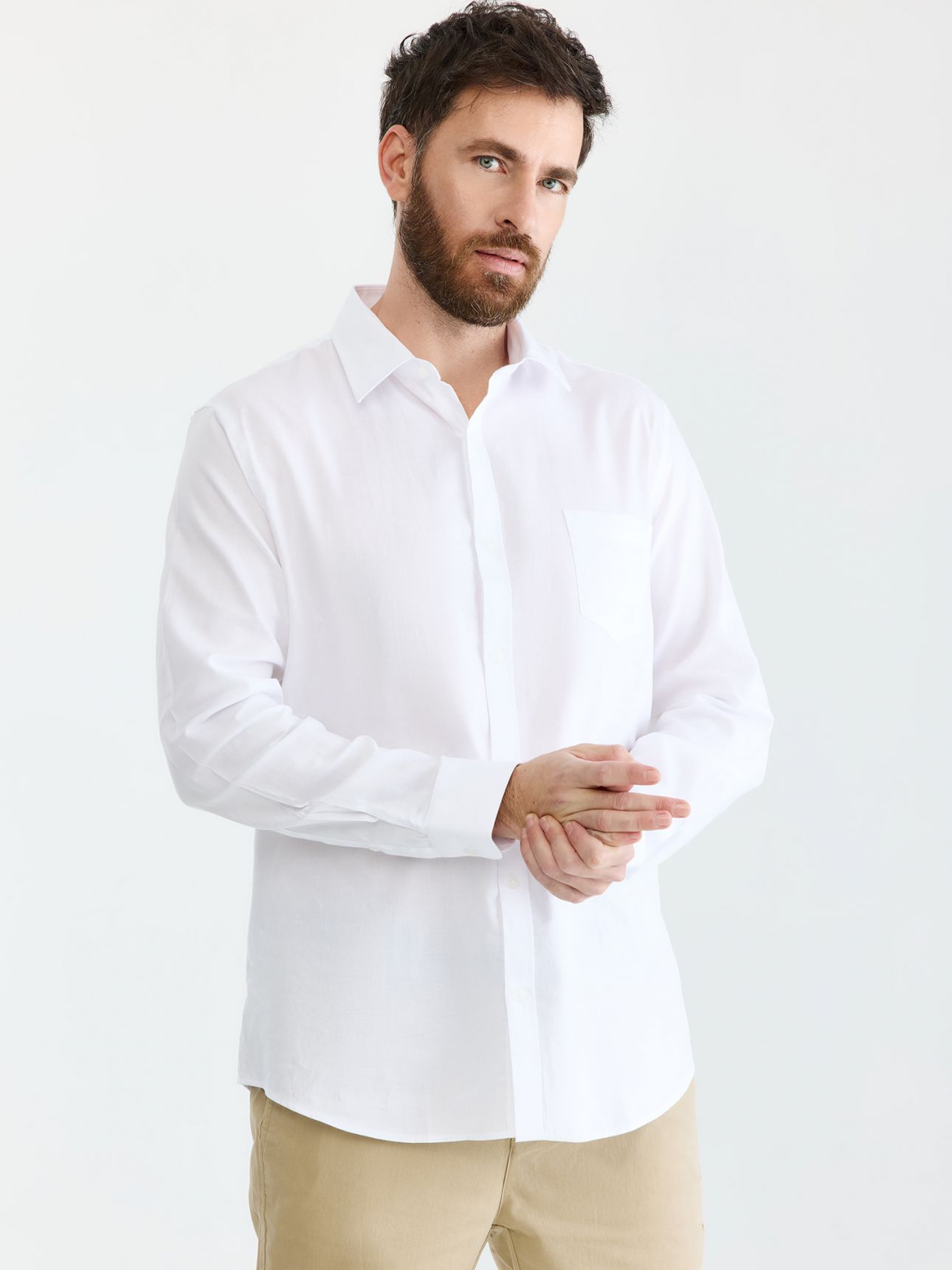 MAX MORETTI חולצת איזיקר בגזרת רגולר פיט