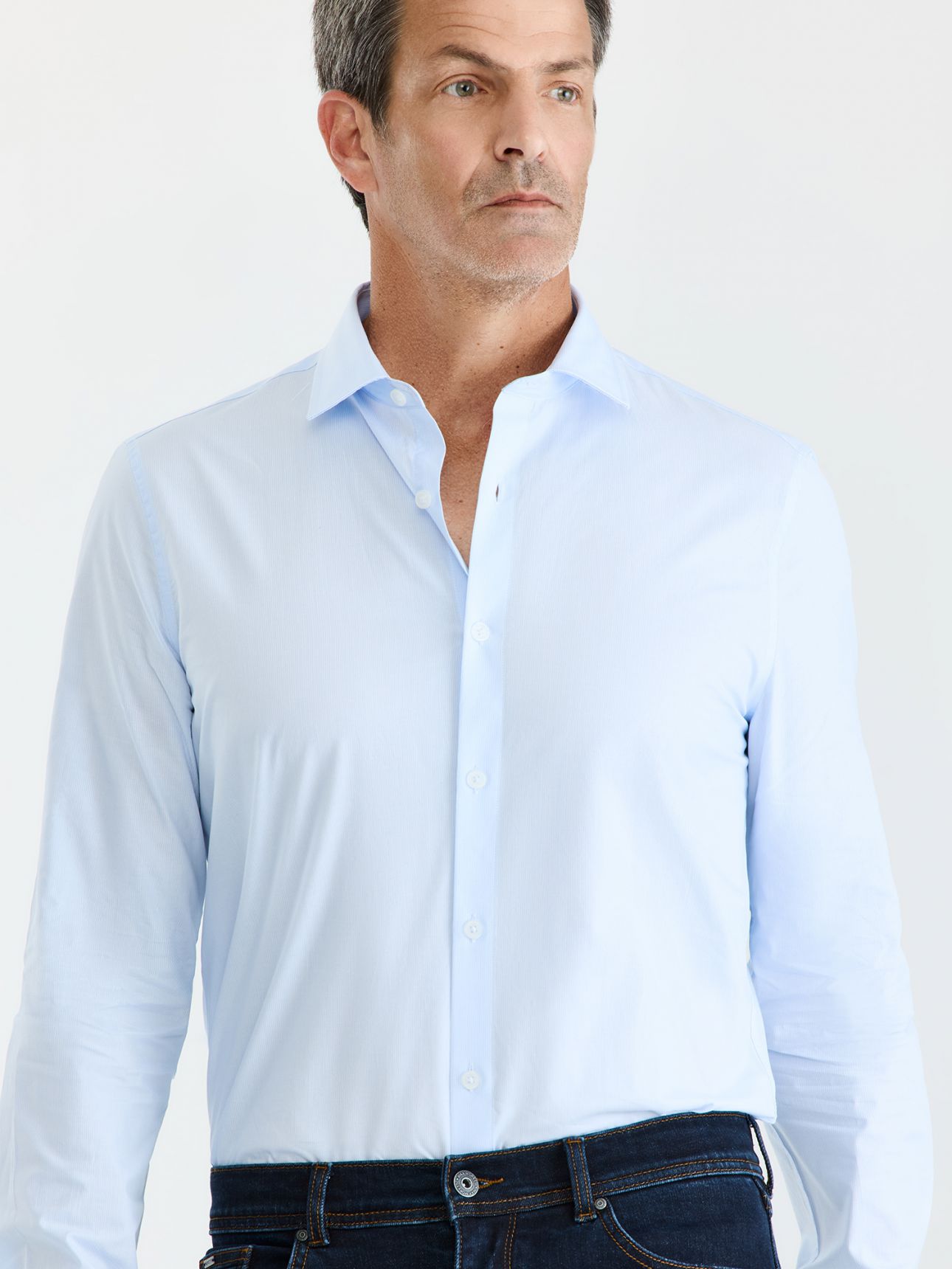 MAX MORETTI חולצת איזיקר בגזרת סלים פיט