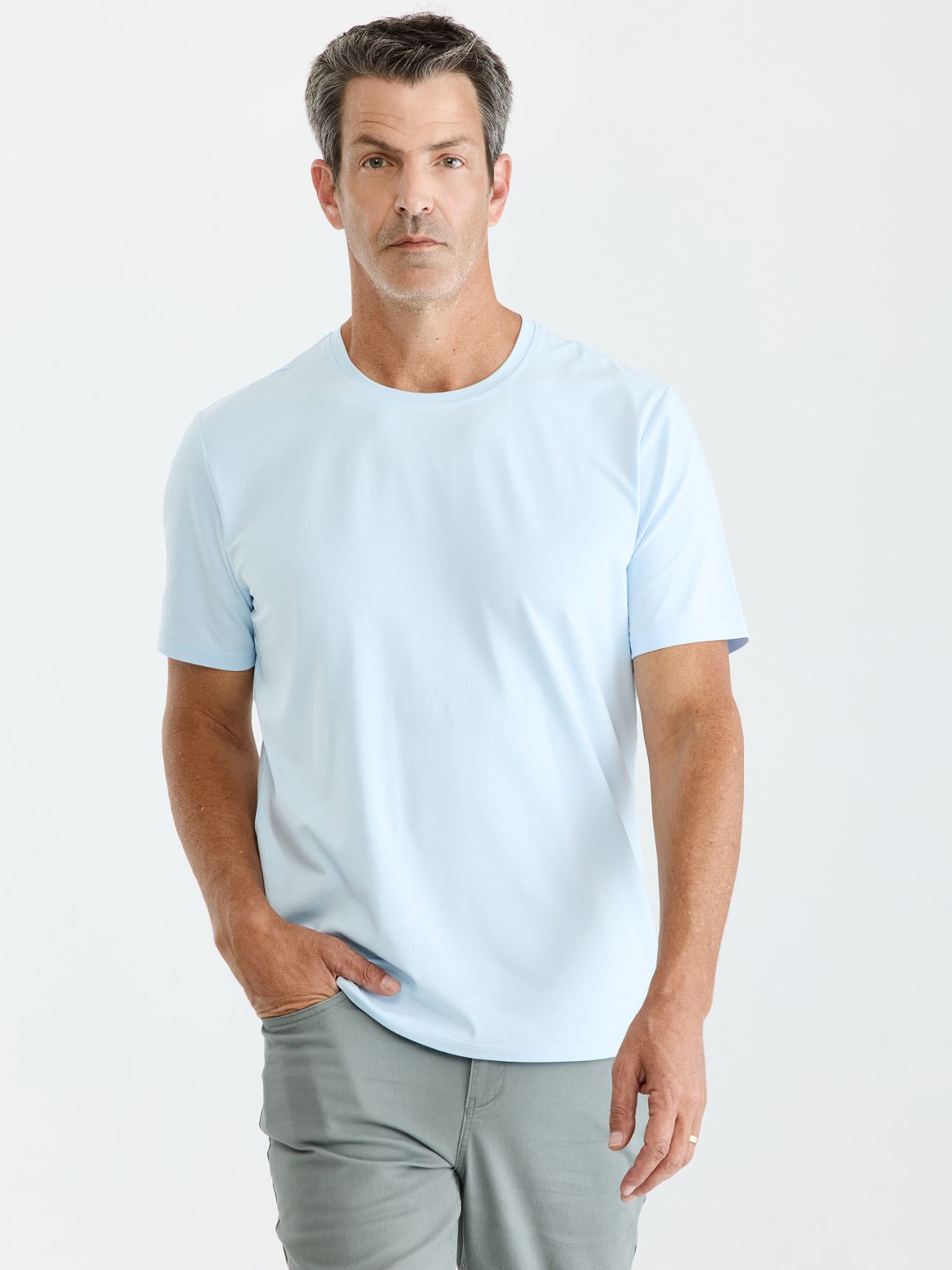 MAX MORETTI חולצת טי שירט כותנה לייקרה