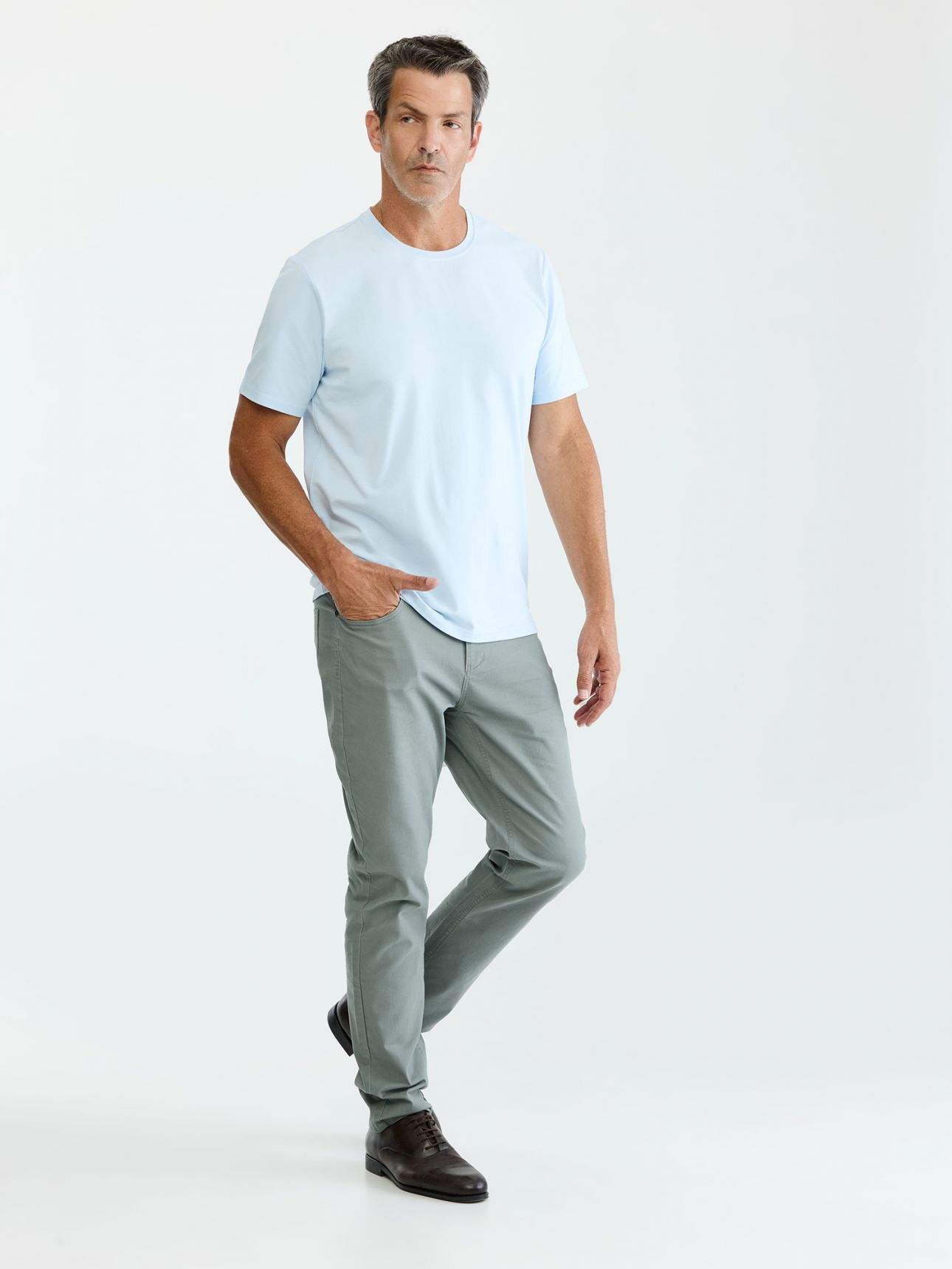 MAX MORETTI חולצת טי שירט כותנה לייקרה