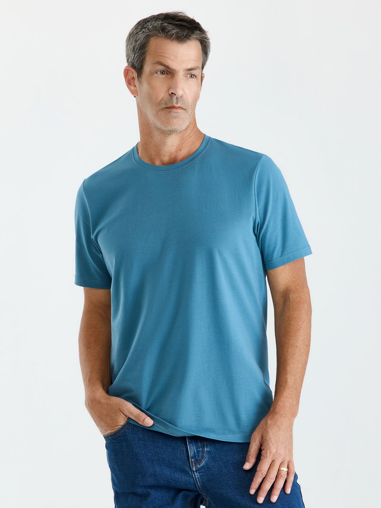 MAX MORETTI חולצת טי שירט כותנה לייקרה