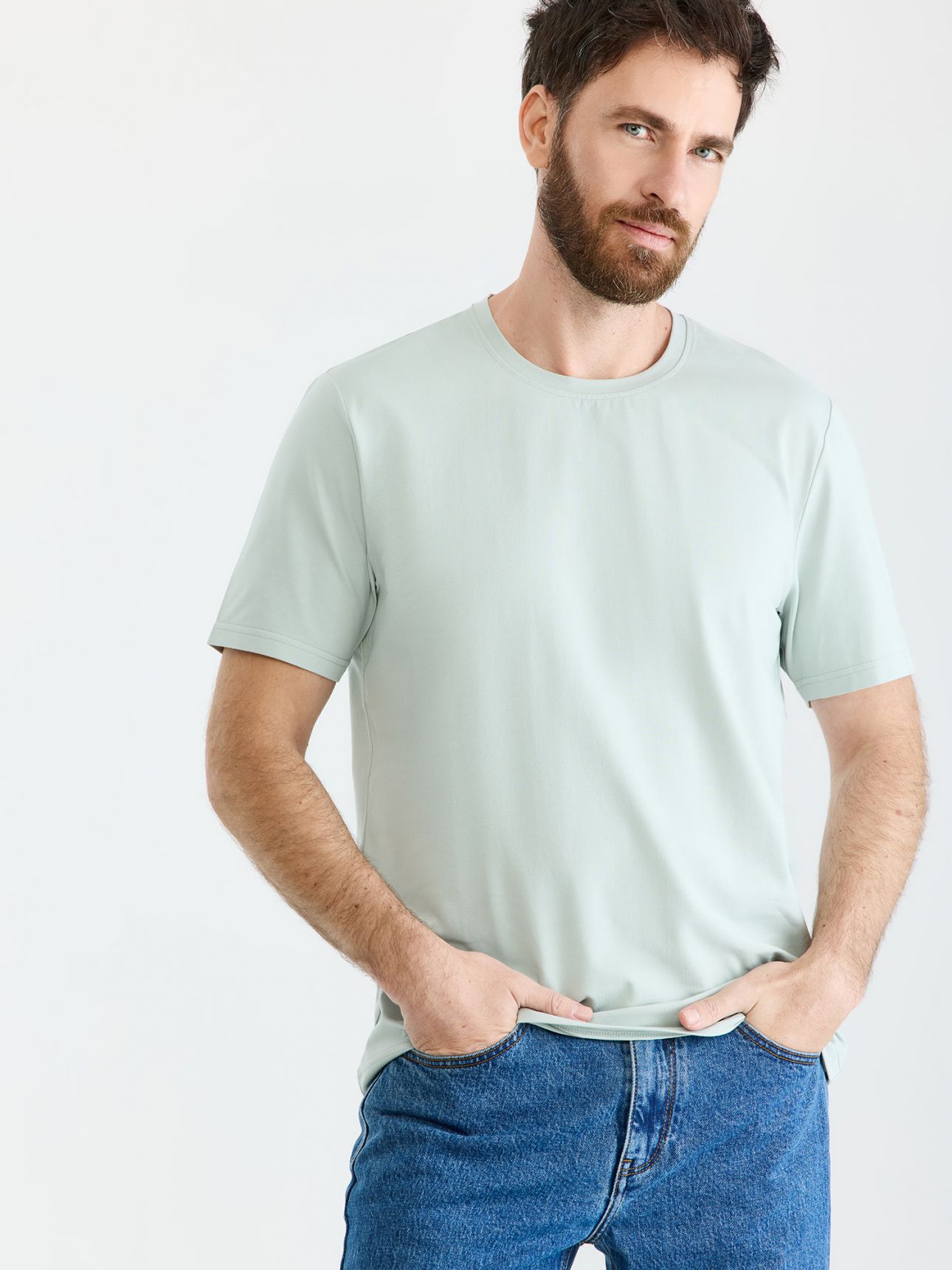 MAX MORETTI חולצת טי שירט כותנה לייקרה