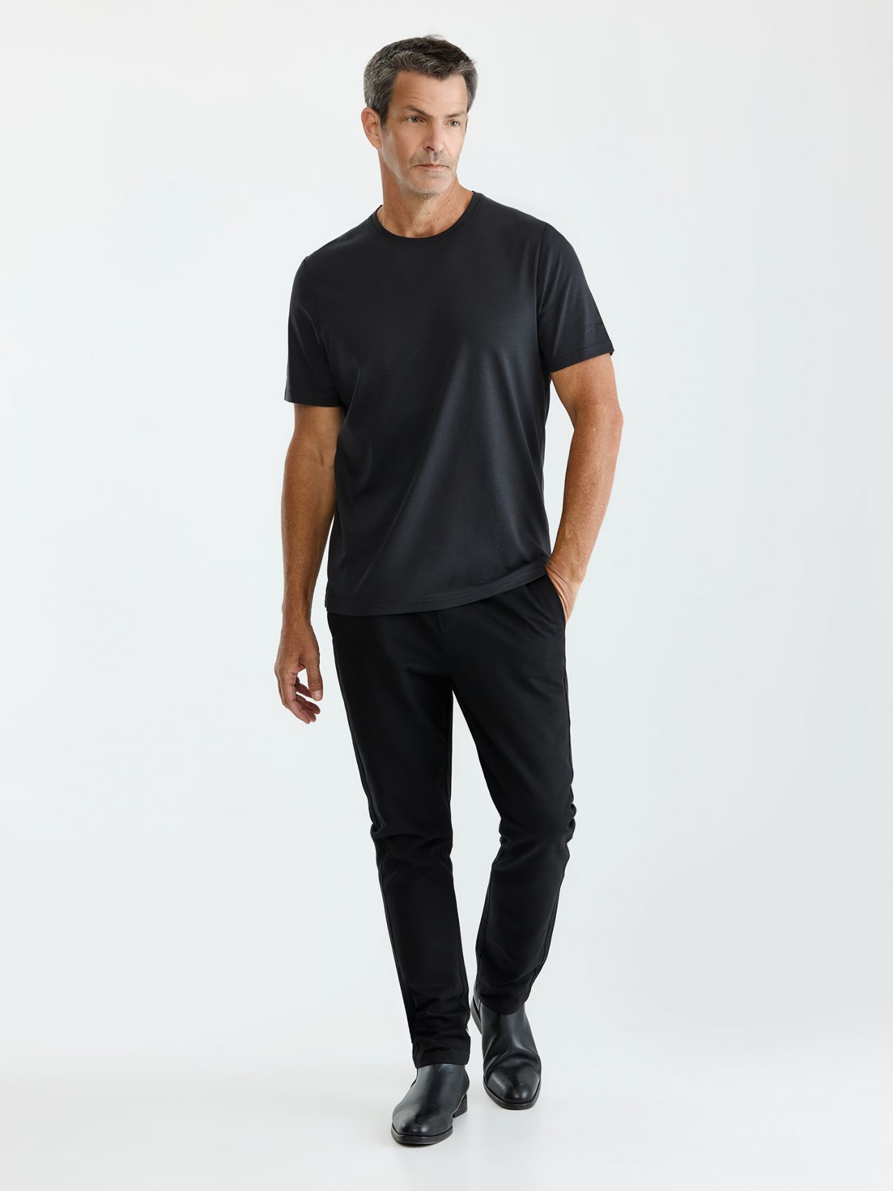 HECHTER PARIS חולצת טישירט במגע משי