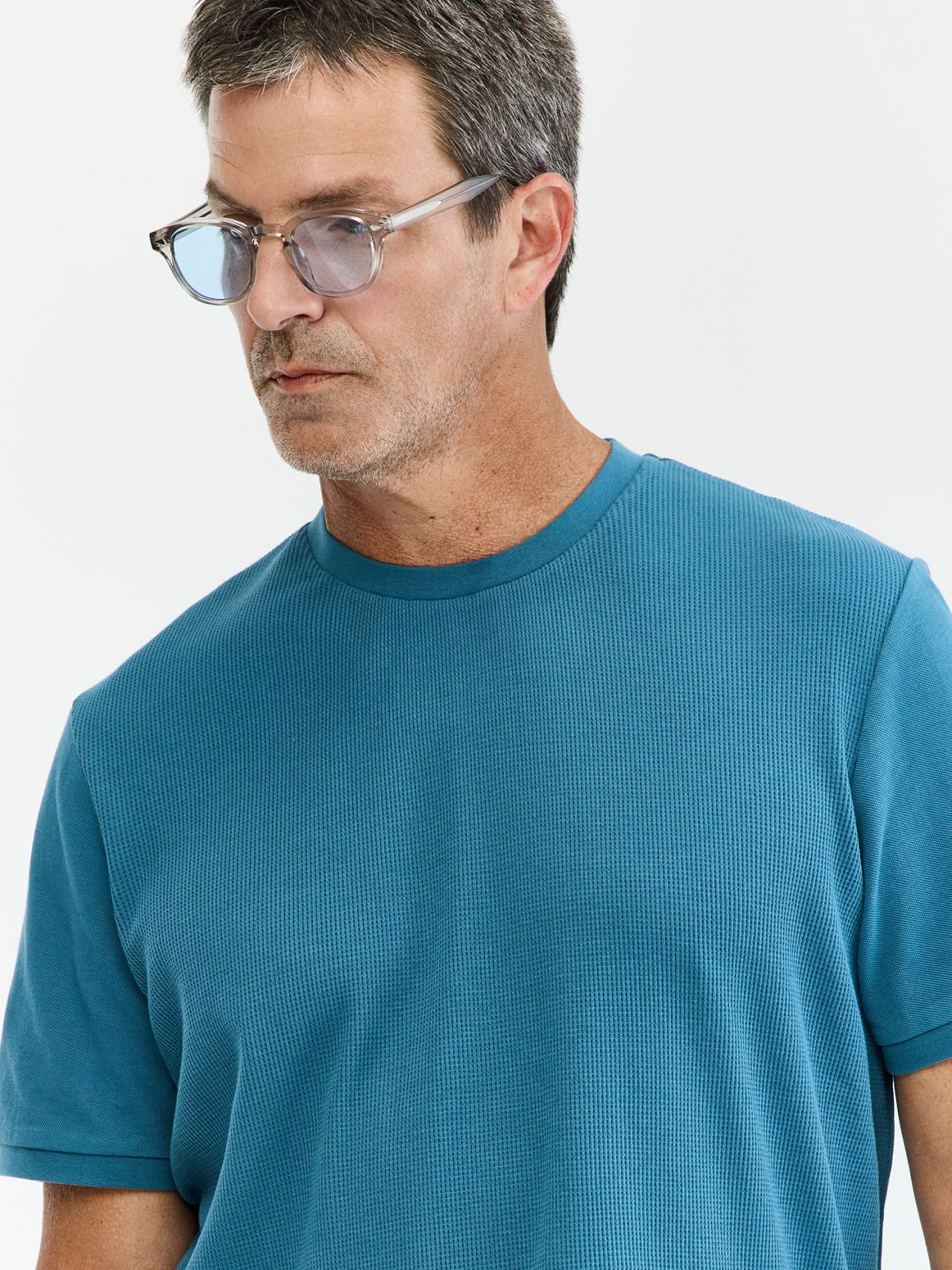 MAX MORETTI טי שירט פיקה וופל