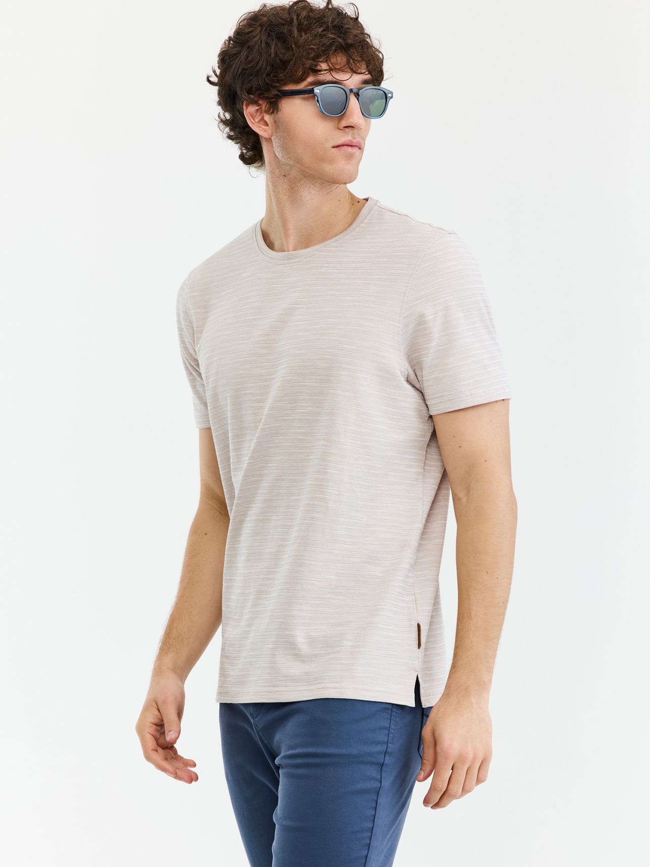 MAX MORETTI טי שירט ג’קארד טקסטורה