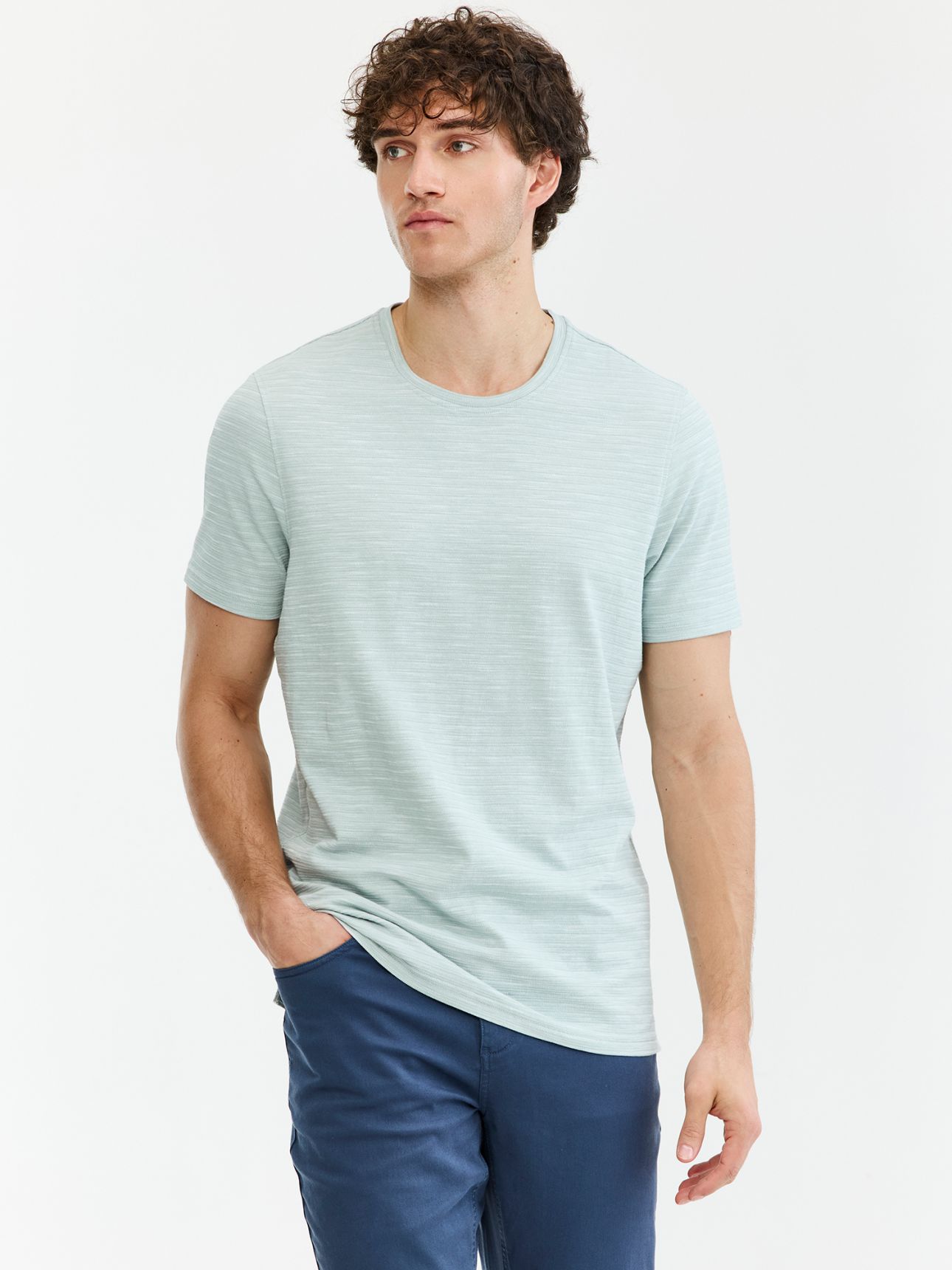 MAX MORETTI טי שירט ג’קארד טקסטורה