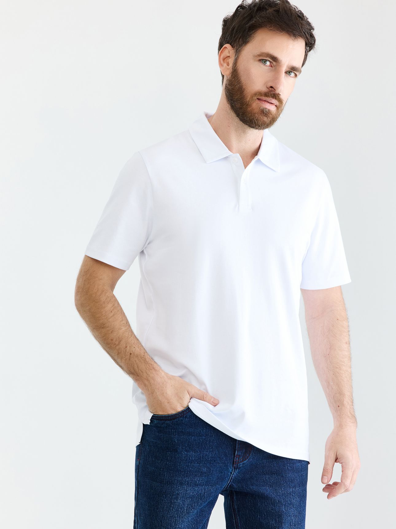 HECHTER PARIS חולצת פולו לבושה