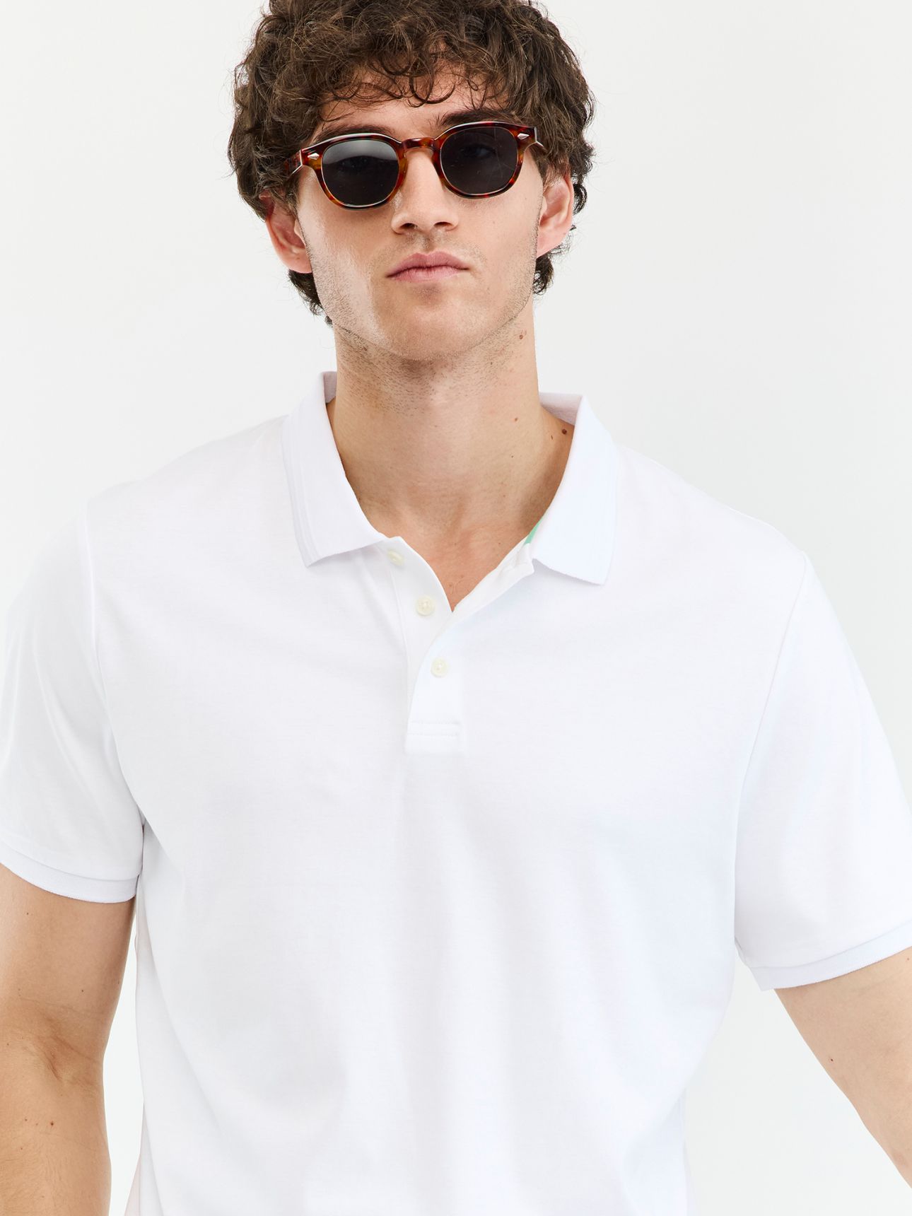 MAX MORETTI חולצת פולו כותנה קרה