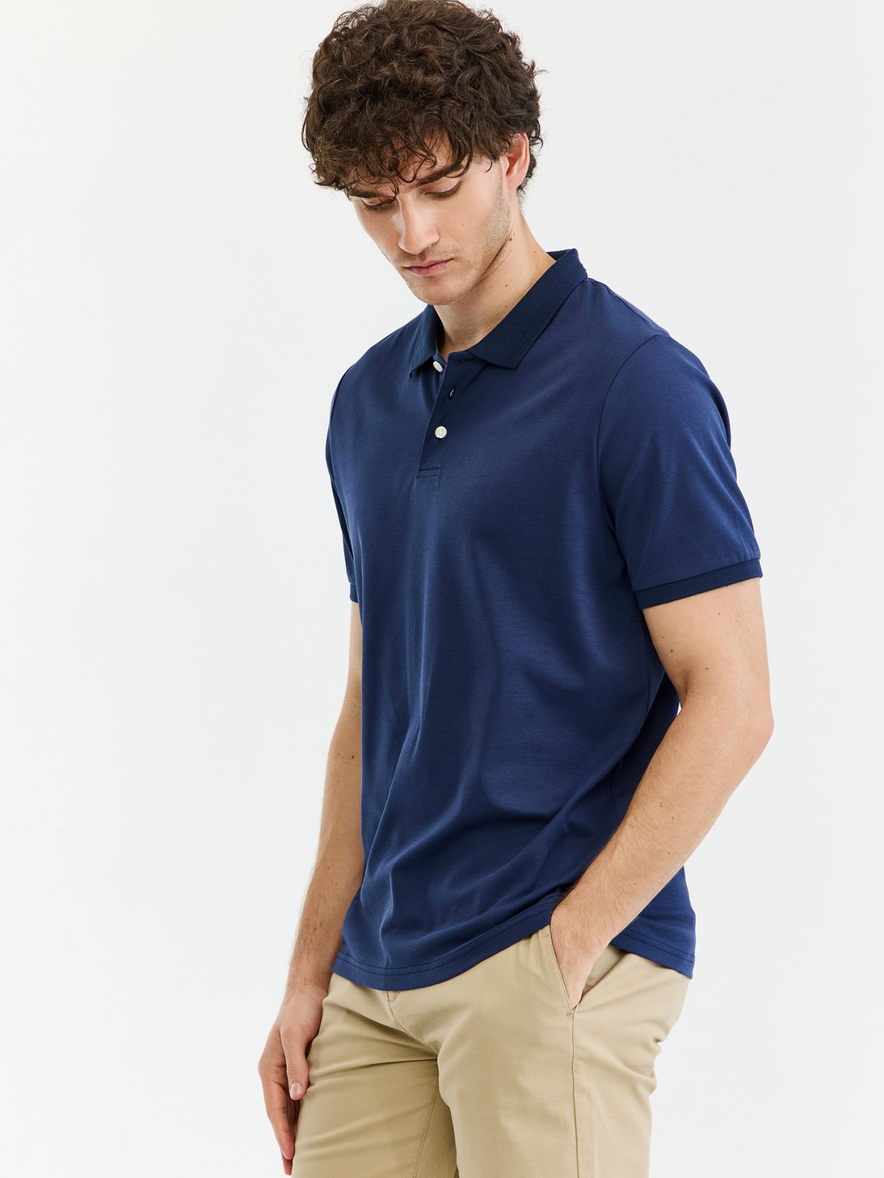 MAX MORETTI חולצת פולו כותנה קרה