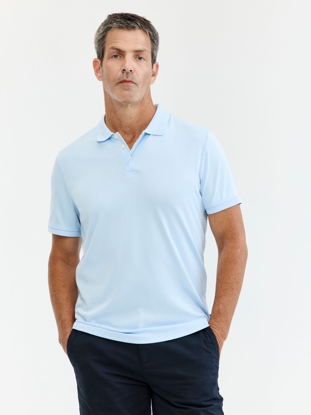 MAX MORETTI חולצת פולו כותנה קרה