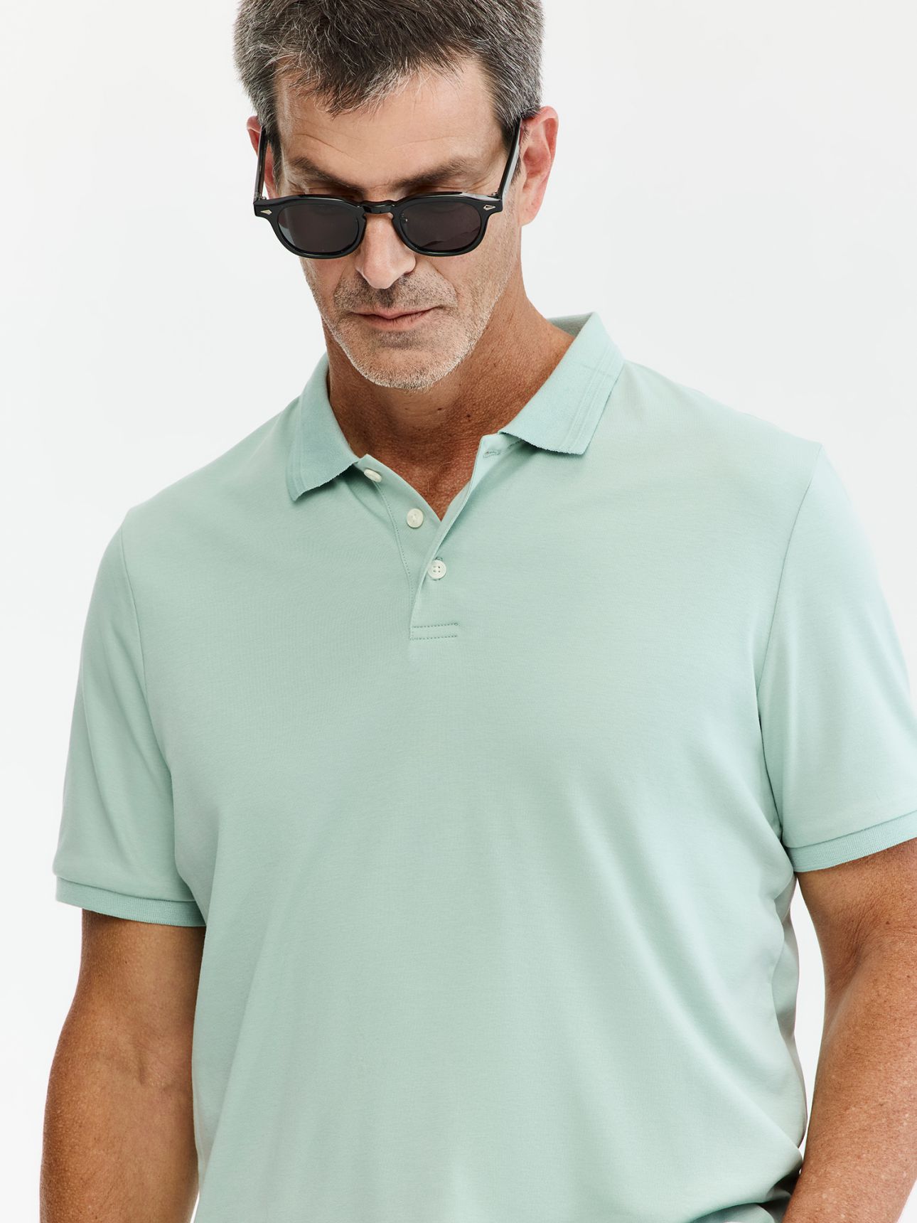 MAX MORETTI חולצת פולו כותנה קרה