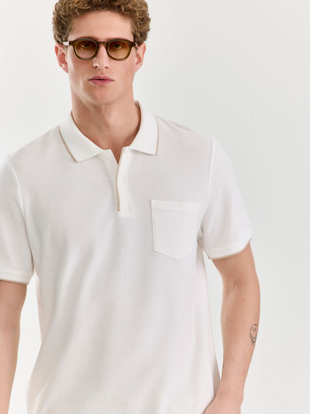 MAX MORETTI חולצת טי שירט כוורת ממורצרת