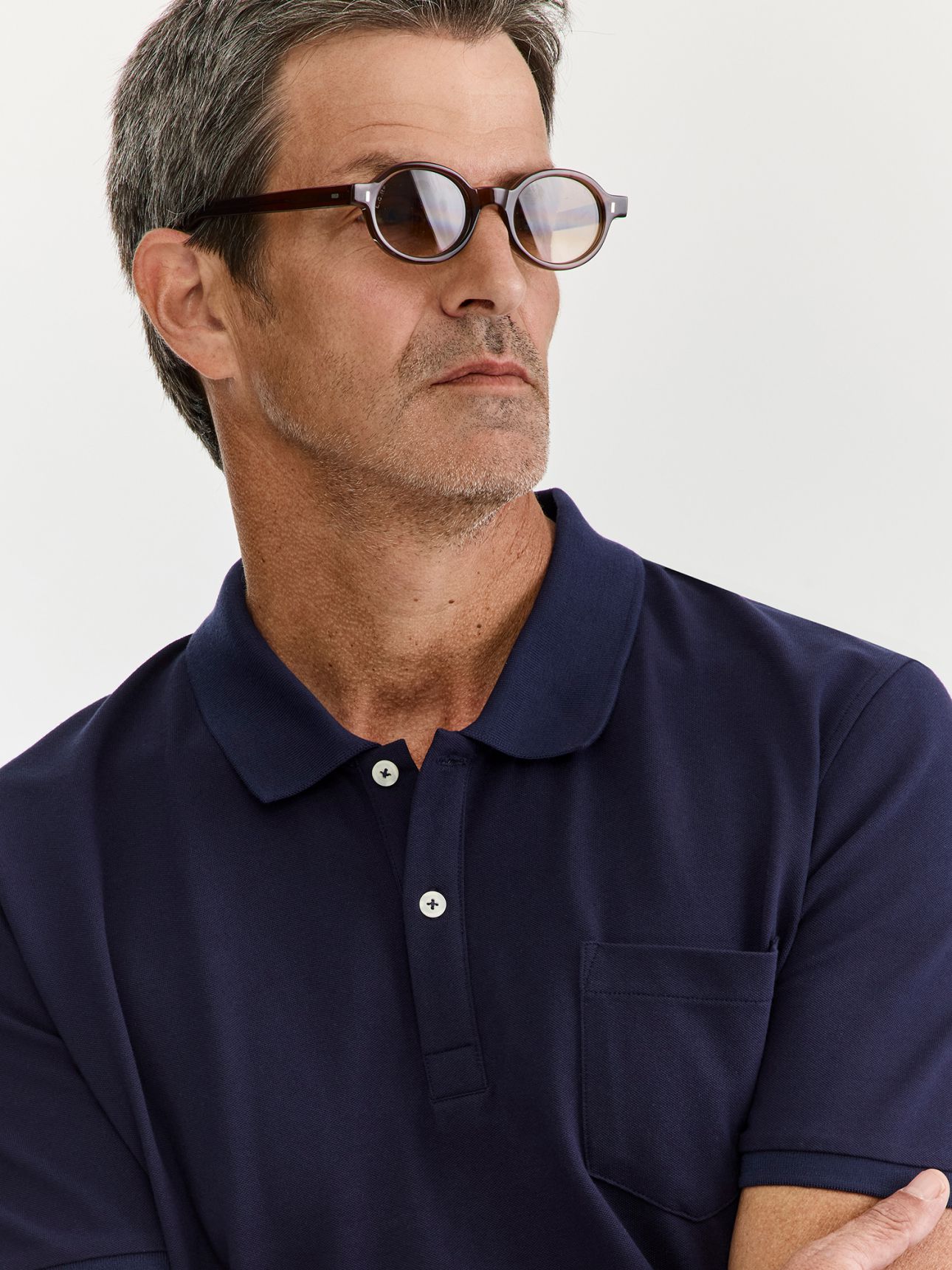 MAX MORETTI חולצת פולו פיקה עם כיס