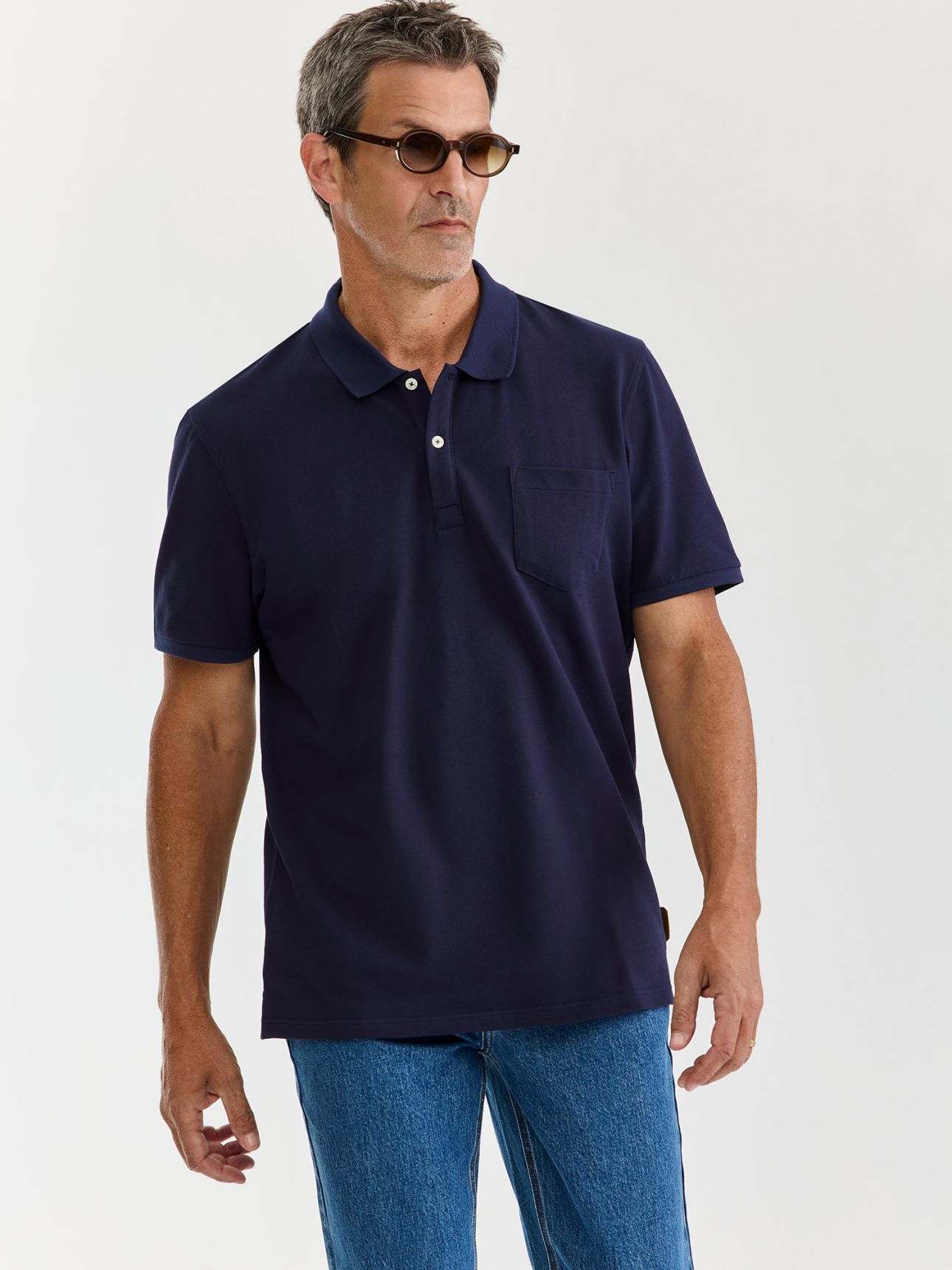 MAX MORETTI חולצת פולו פיקה עם כיס