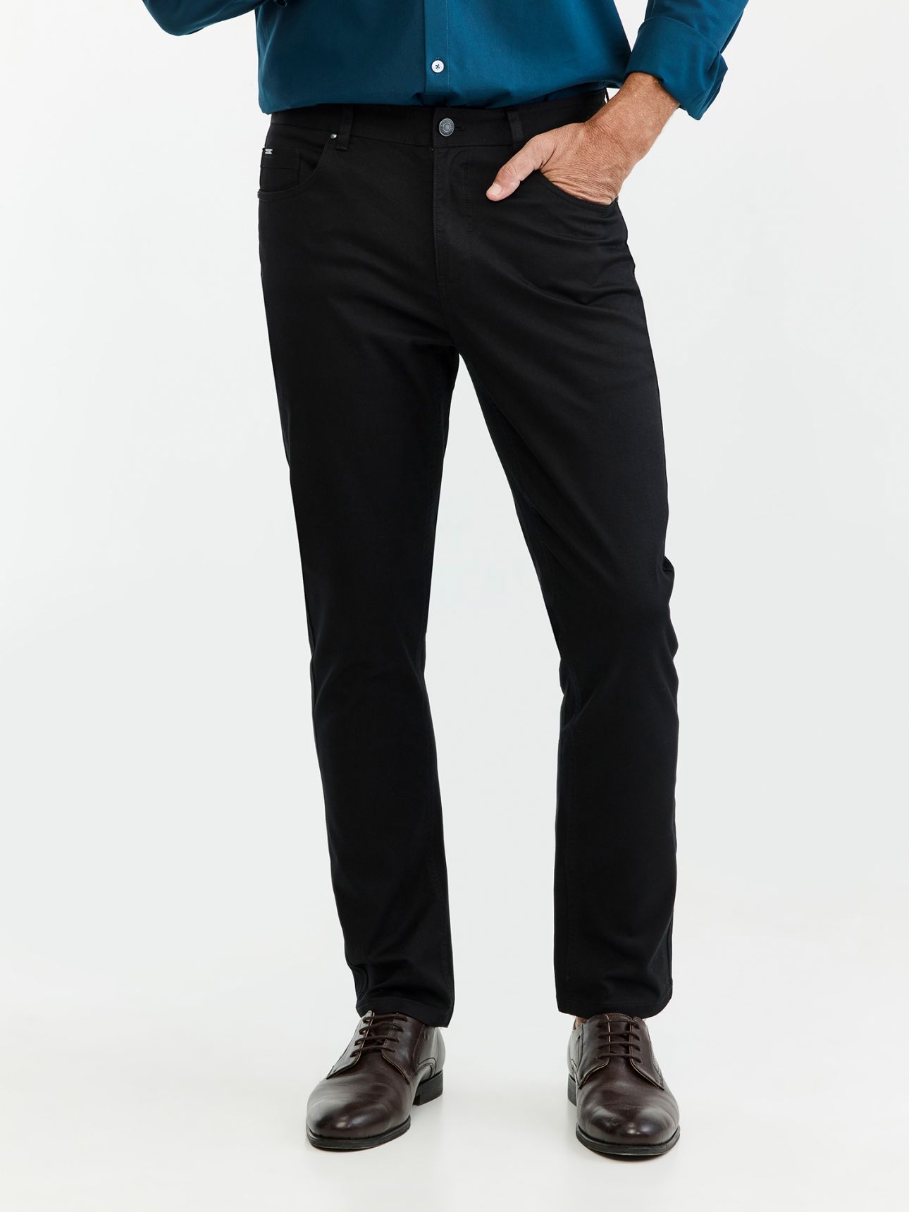 MAX MORETTI מכנסי 5 כיסים ליוסל בגזרת סטרייט