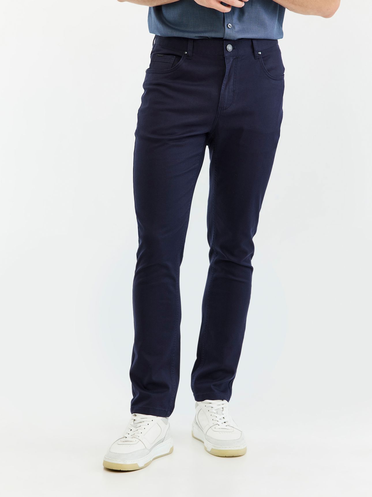 MAX MORETTI מכנסי 5 כיסים ליוסל בגזרת סטרייט