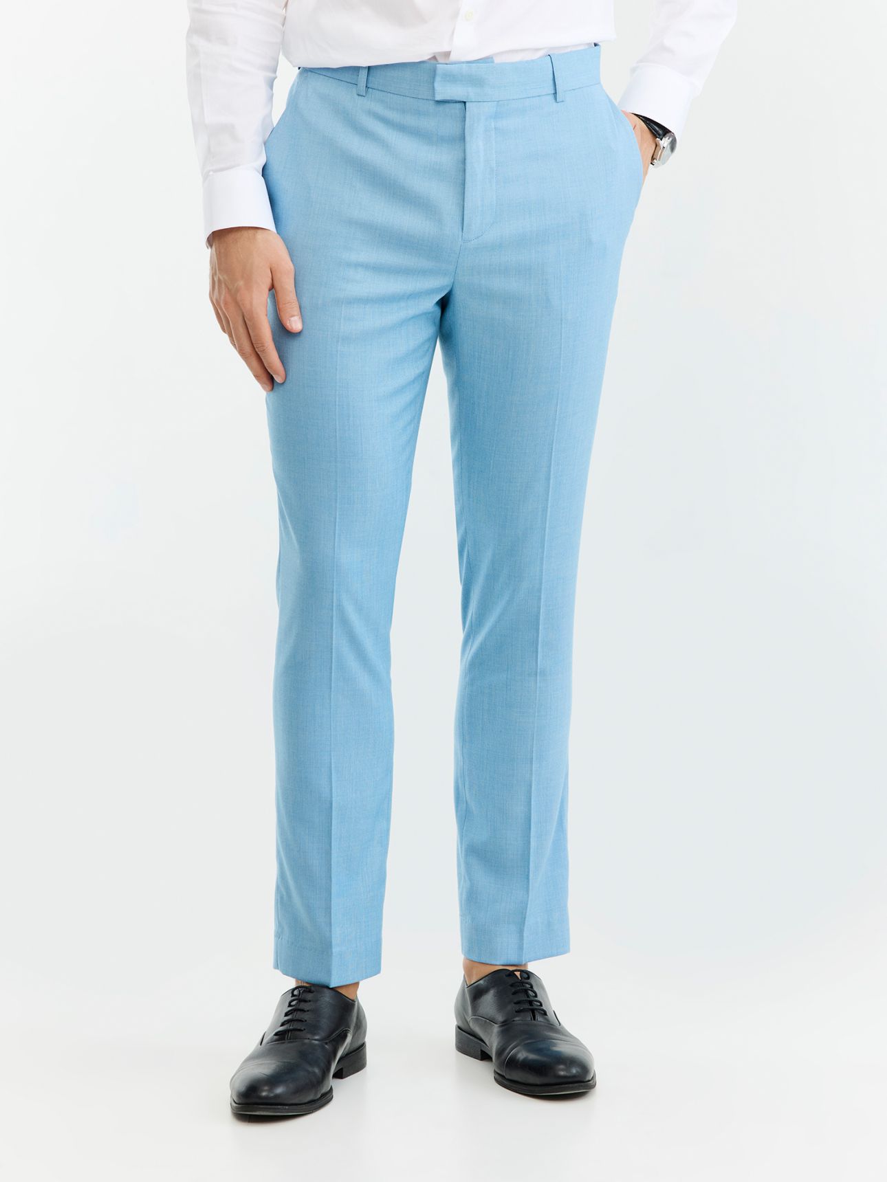 HECHTER PARIS מכנס חליפת אירועים בגזרת סלים