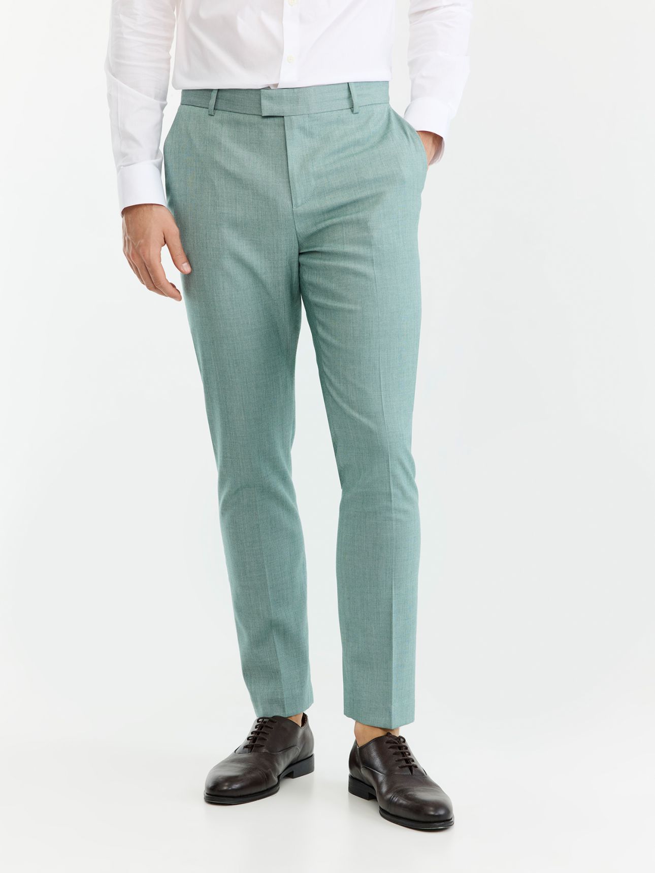 HECHTER PARIS מכנס חליפת אירועים בגזרת סלים