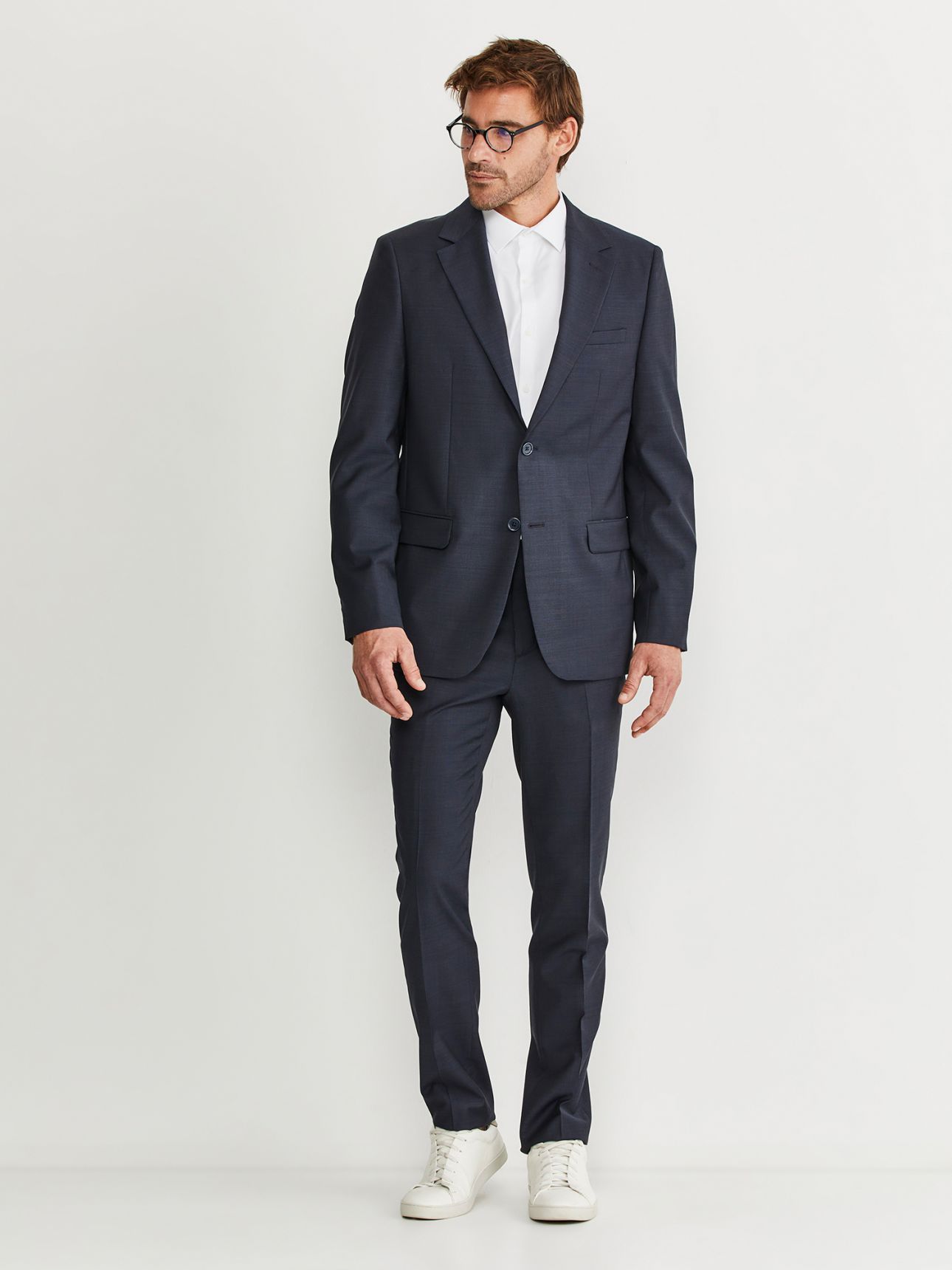 HECHTER PARIS  ג’קט חליפת צמר סלים