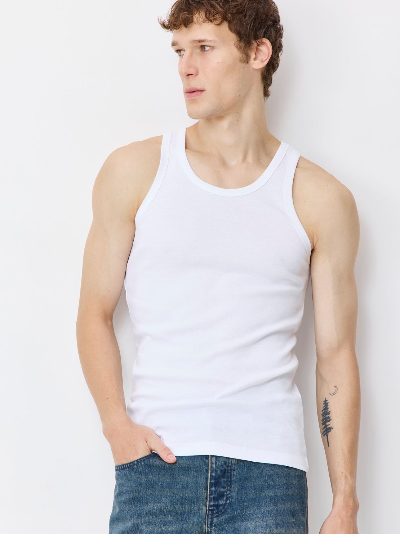 מארז 2 גופיות כותנה לגבר