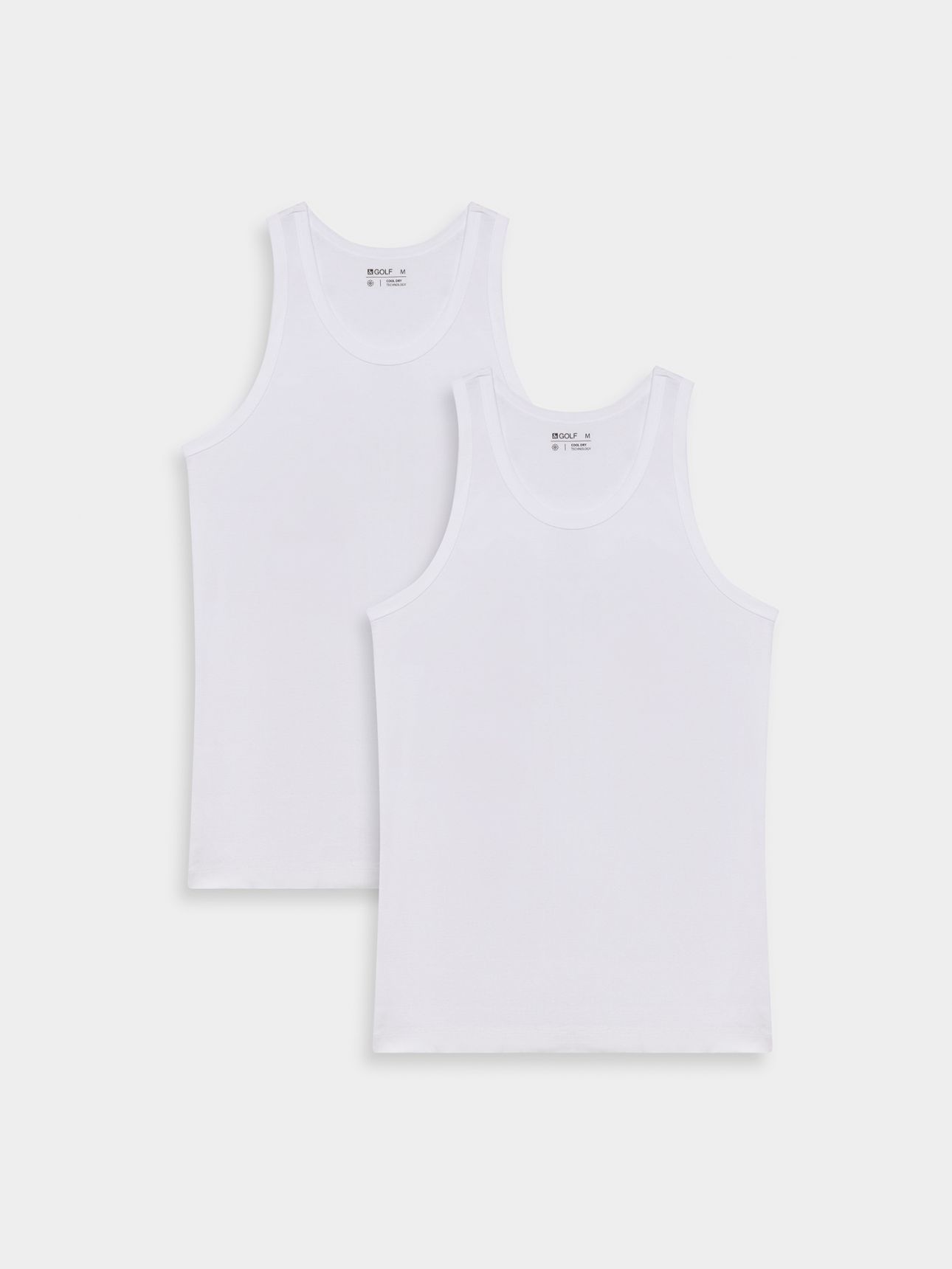 מארז 2 גופיות כותנה לגבר