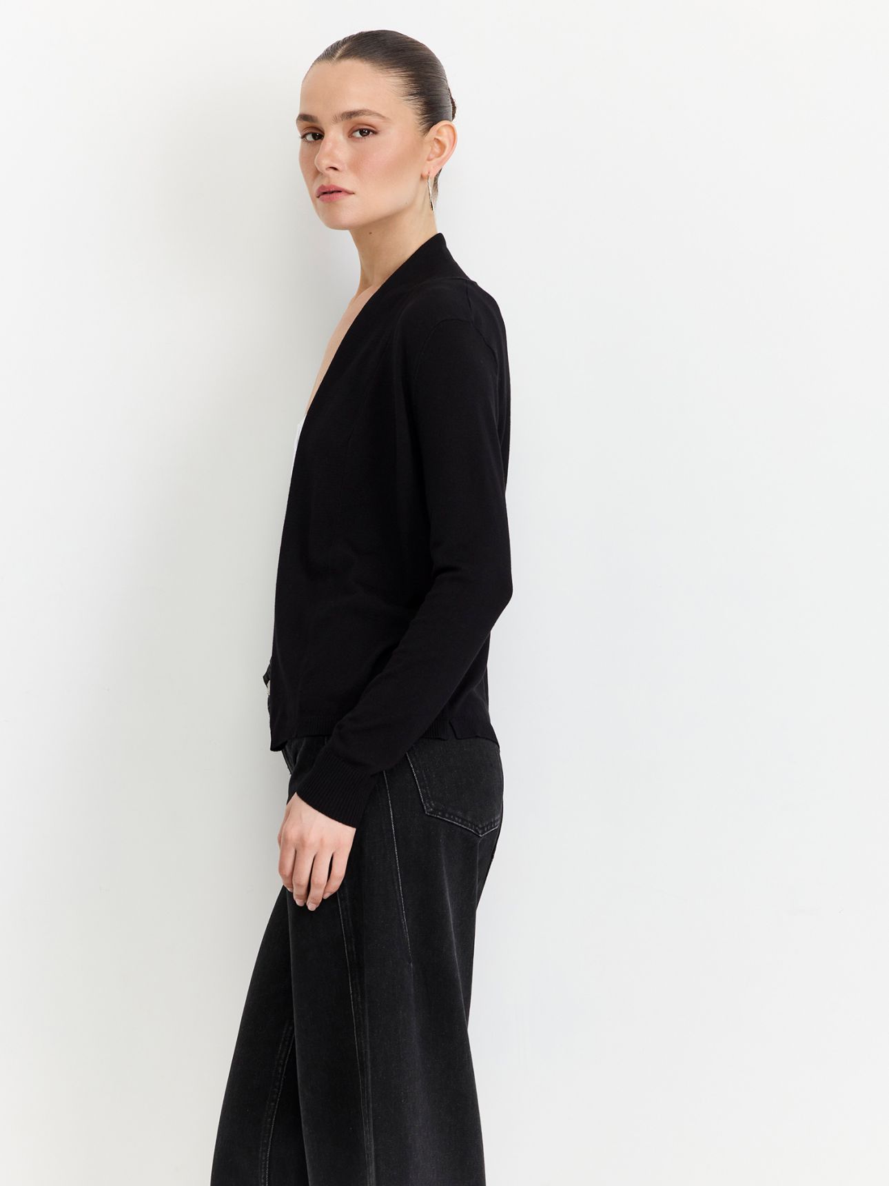 קרדיגן צווארון שאל