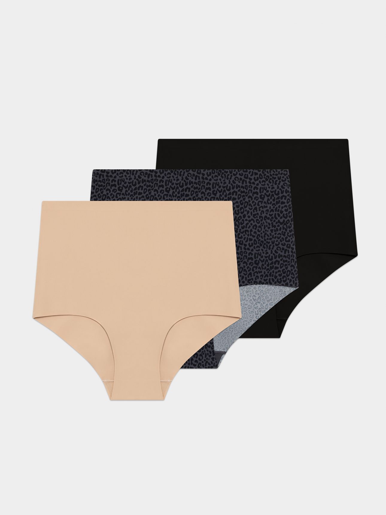 מארז 3 תחתונים בגזרה גבוהה לייזר קאט