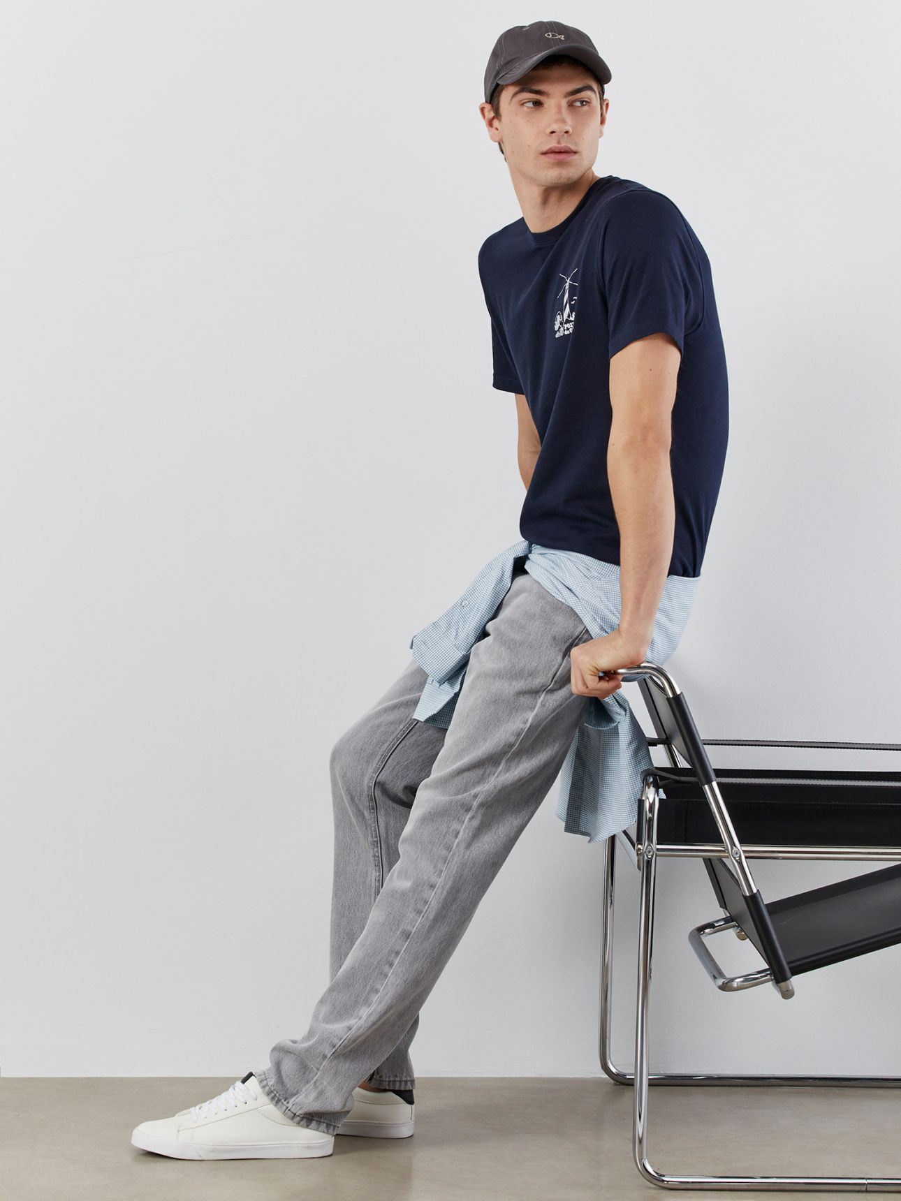 טי שירט קצרה דפוס חוף