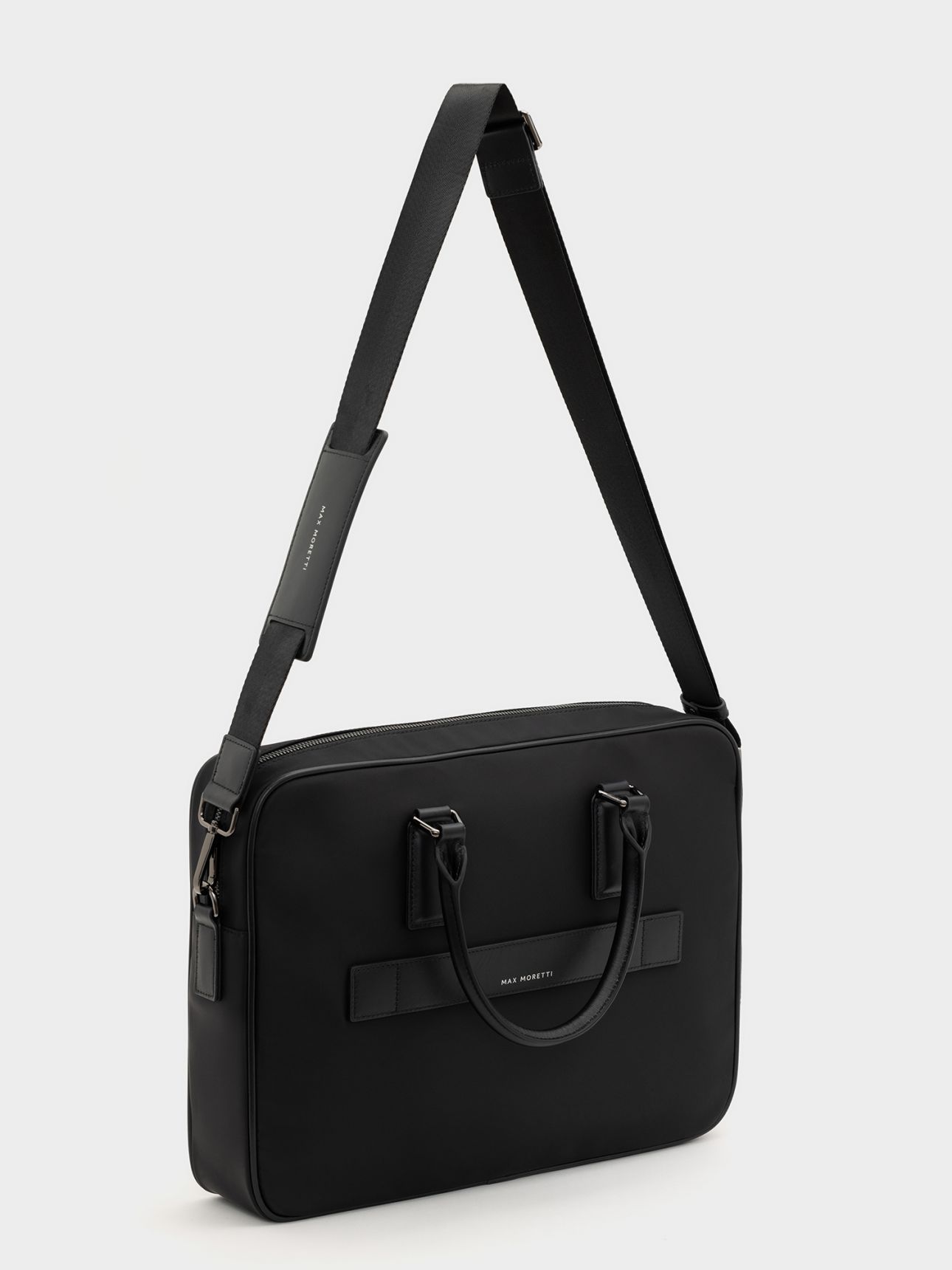 תיק מסמכים בשילוב עור