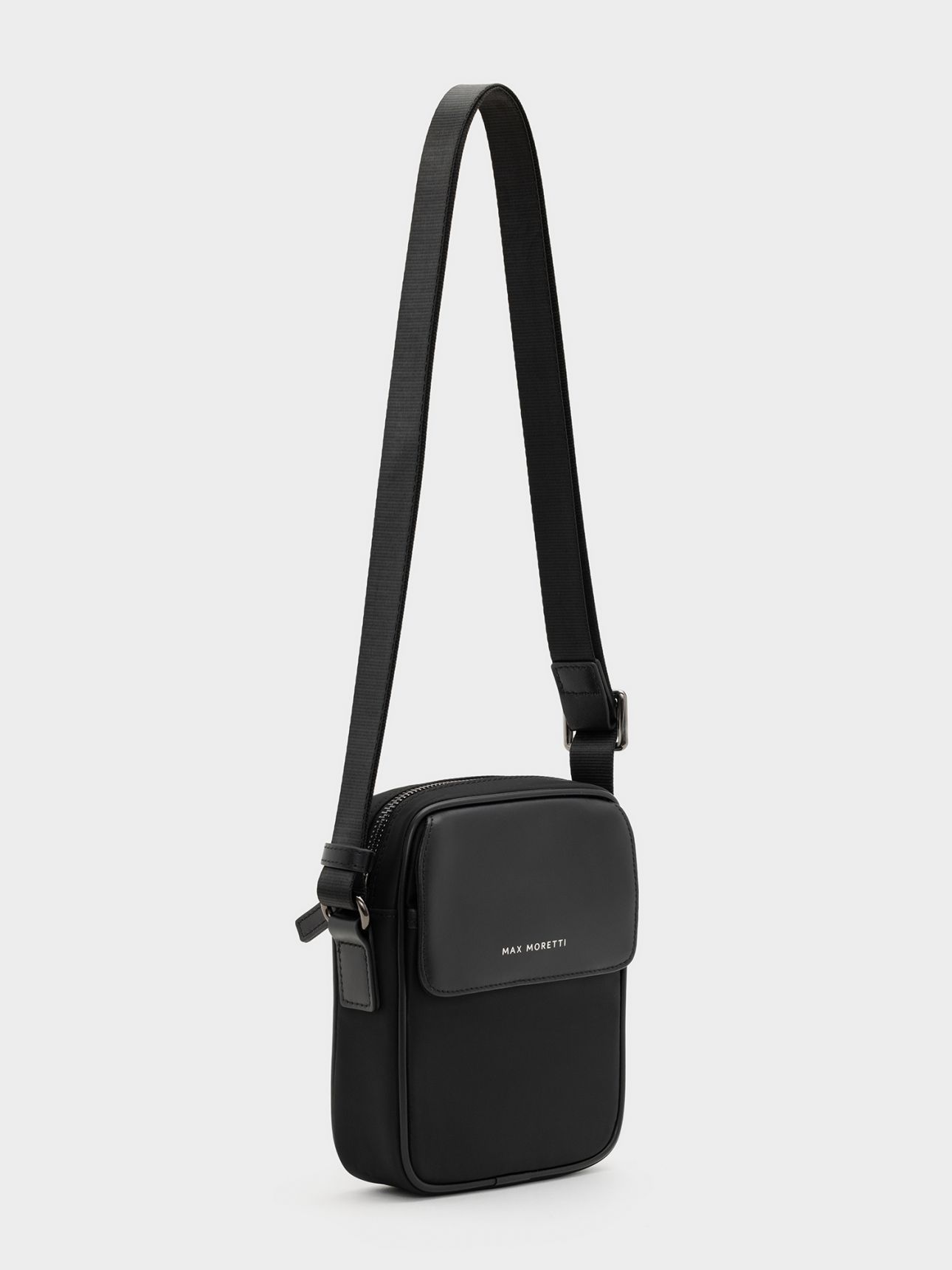 תיק צד ניילון ועור