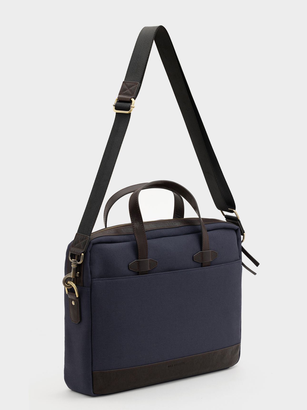 תיק מסמכים קאנבס ועור