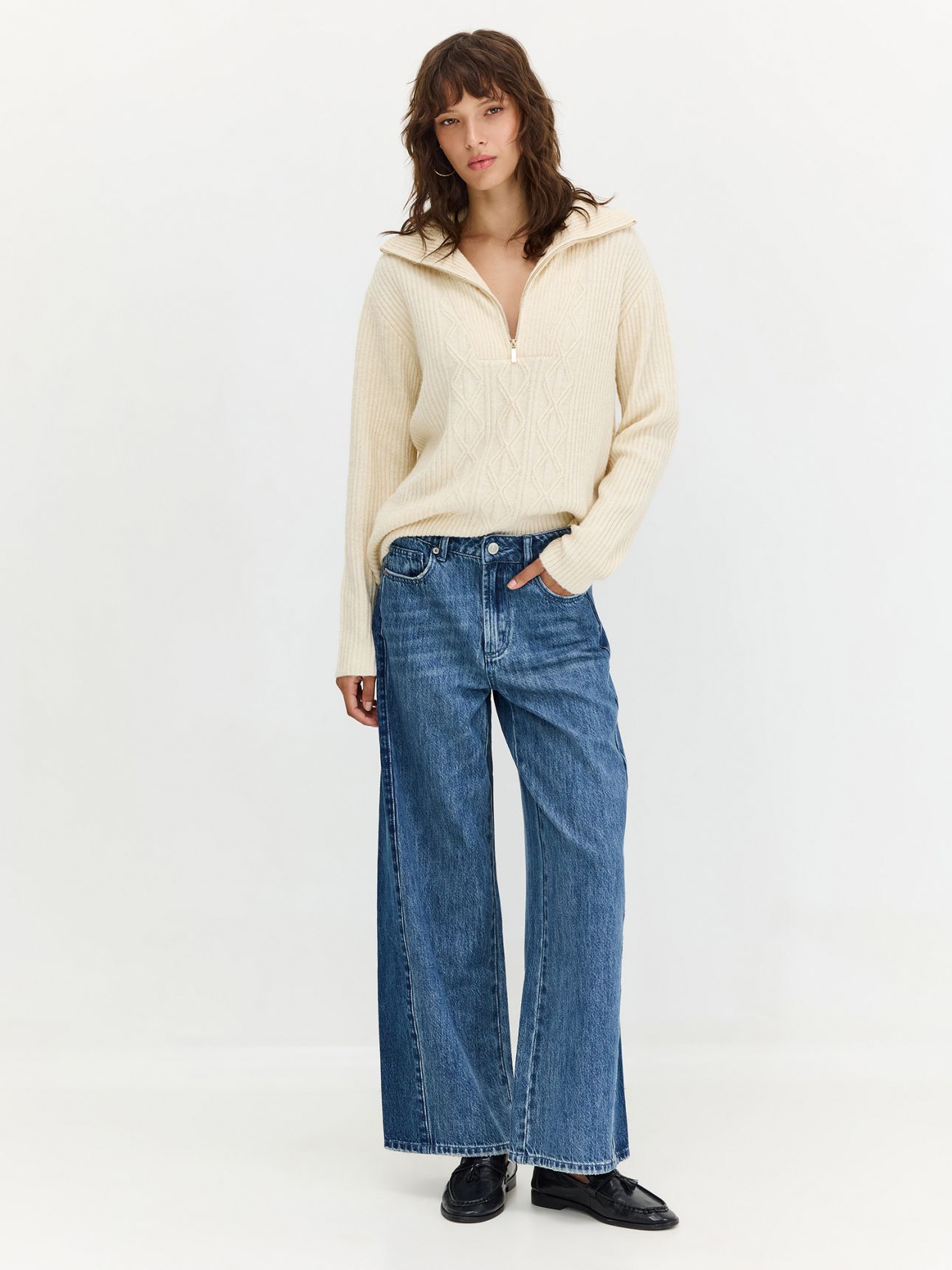ג’ינס Wide Leg שני צבעים